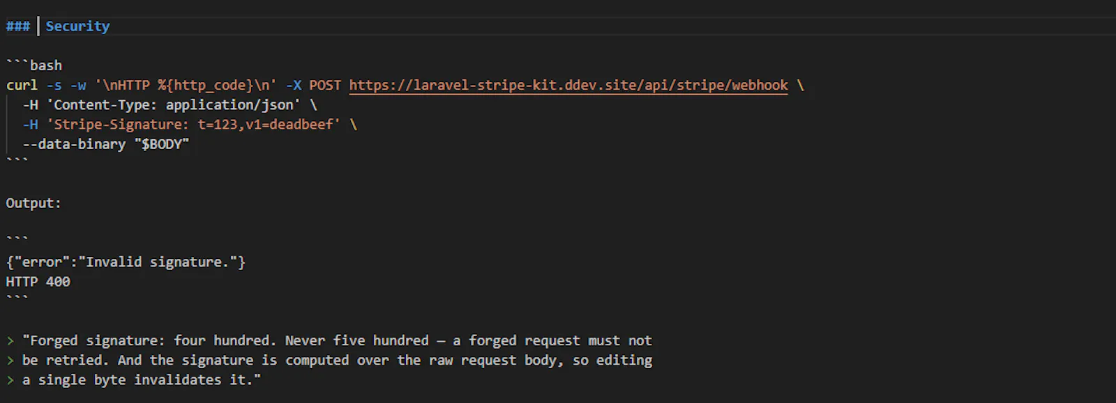 Stripe Webhook Kit for Laravel screenshot 5