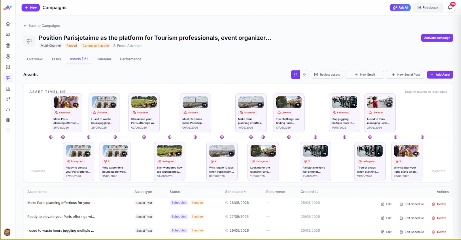 Advanza AI-Native Marketing Suite screenshot 2