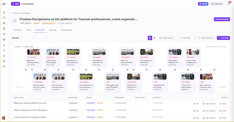 Advanza AI-Native Marketing Suite screenshot 2