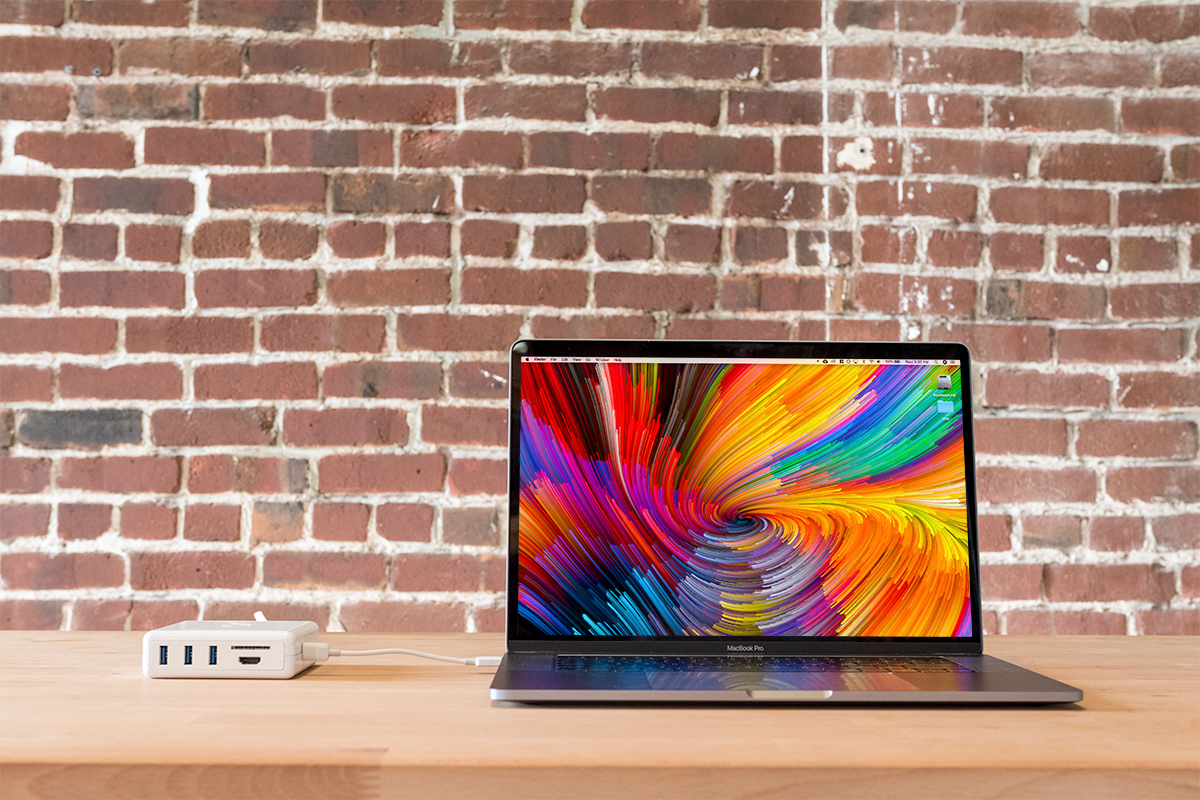 Orange Charger USB-C Hub gallery image