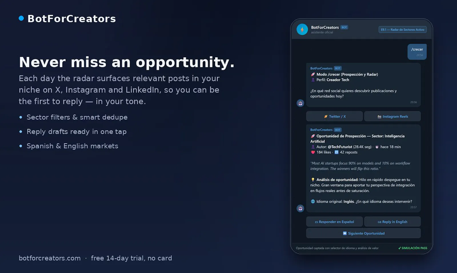 BotForCreators screenshot 4