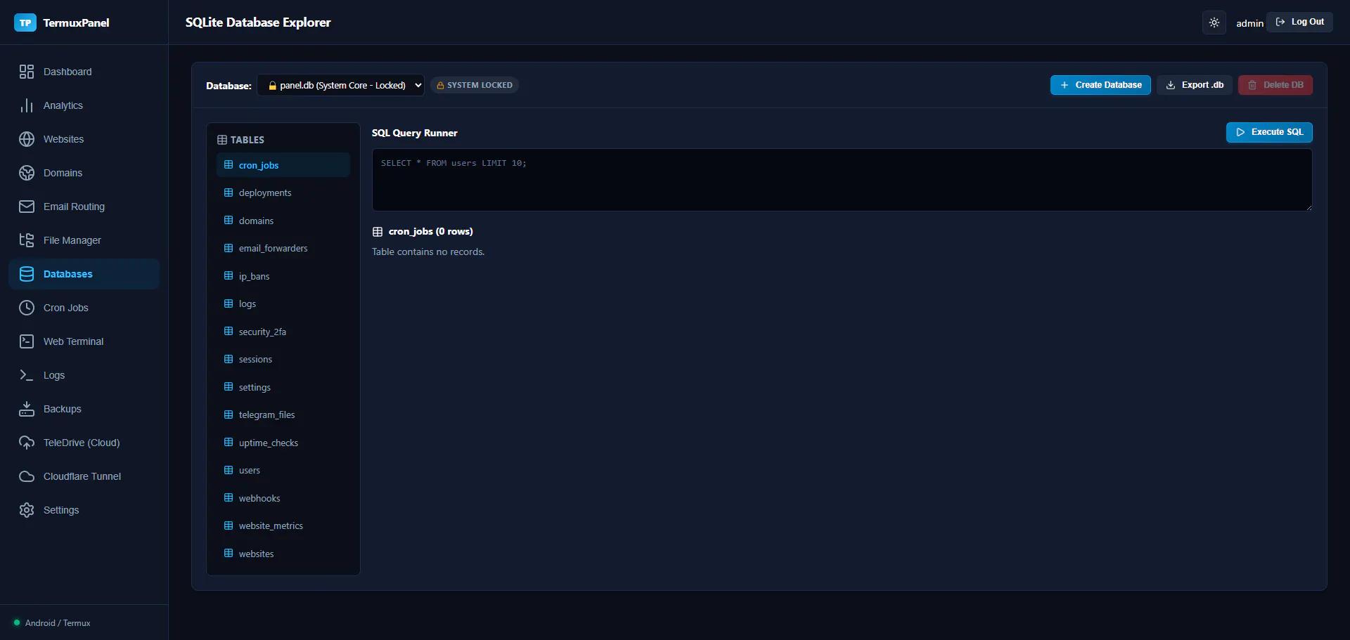 TermuxPanel gallery image