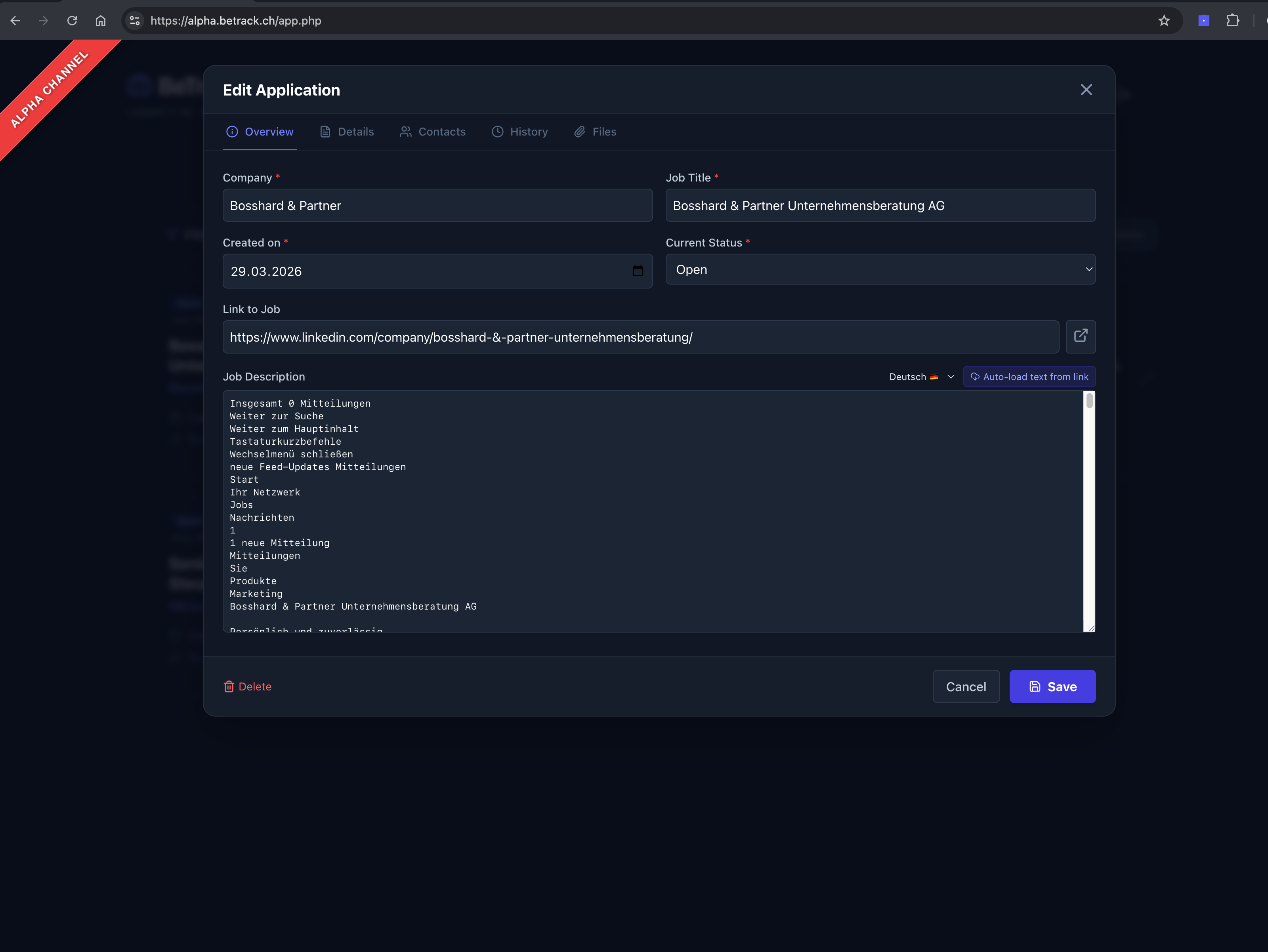 BeTrack gallery image