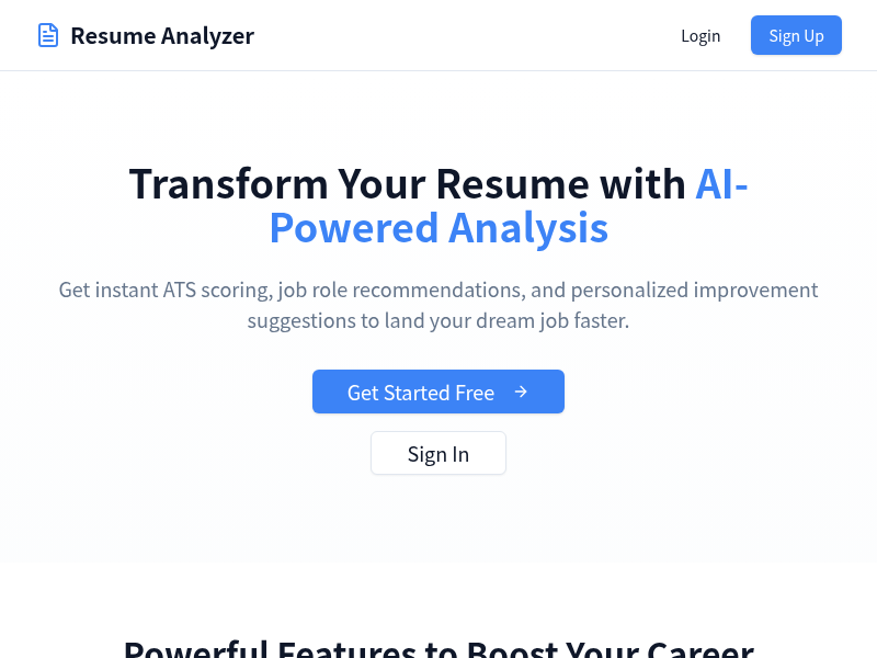 AI Resume Analyzer and Job Matching Tool gallery image