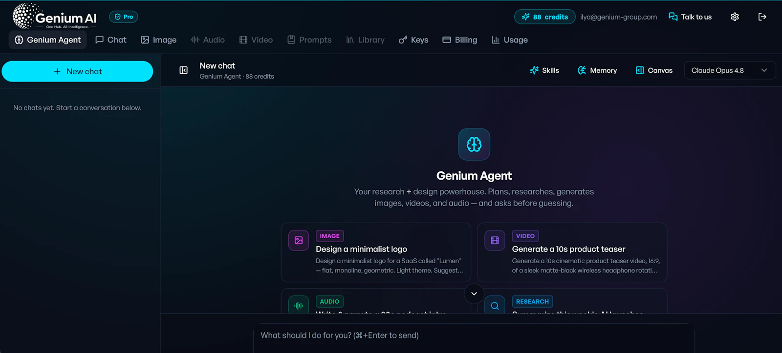 Genium AI screenshot 2