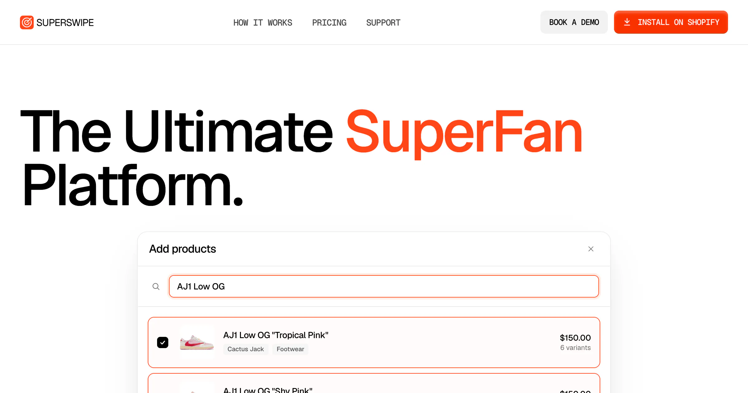 SuperSwipe gallery image