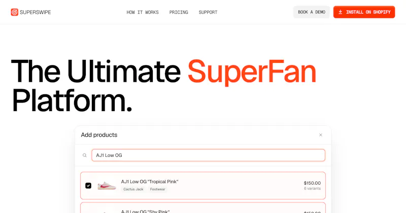 SuperSwipe screenshot 1