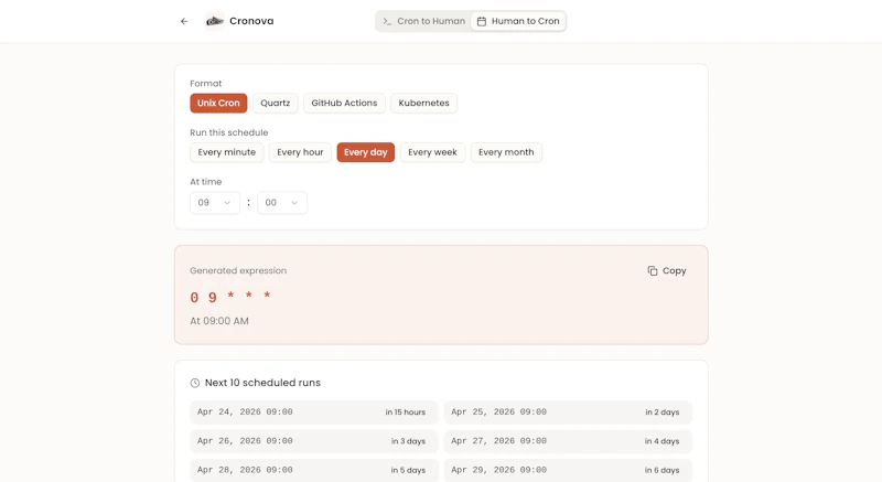 Cronova screenshot 3