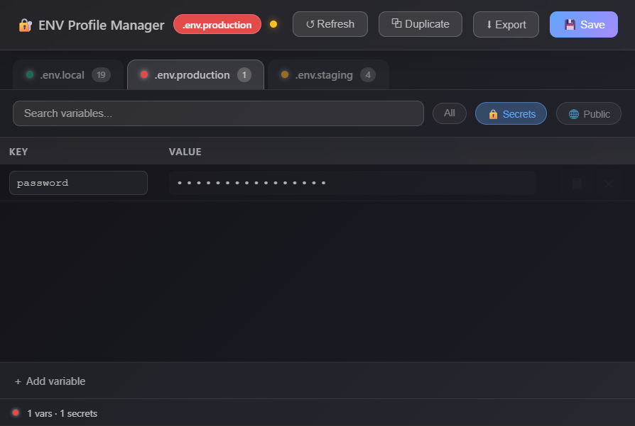 ENV Manager gallery image