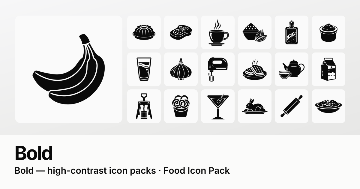 Food Icons - free & premium packs gallery image