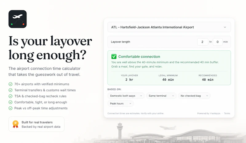 Layover Check screenshot 1