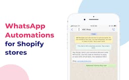 WhatsApp Automation for Shopify media 1