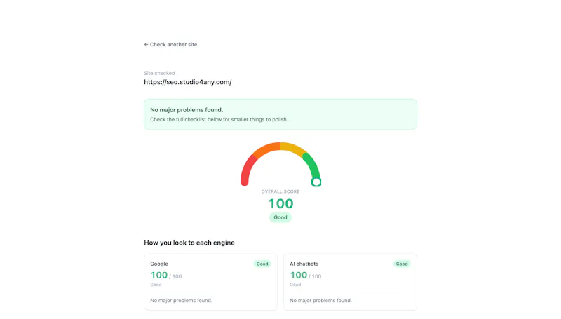 SEO & GEO Checker screenshot 4