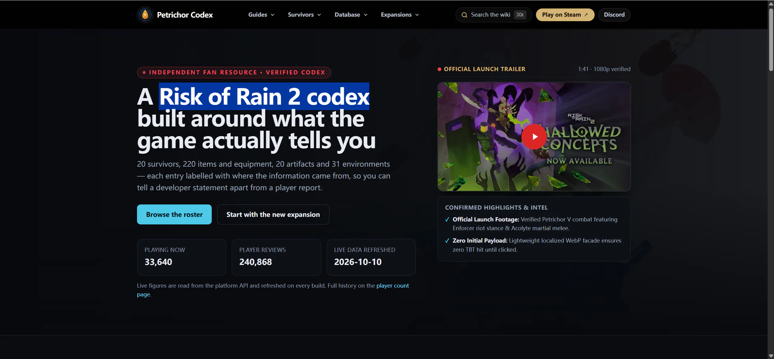 Risk of Rain 2 Codex gallery image