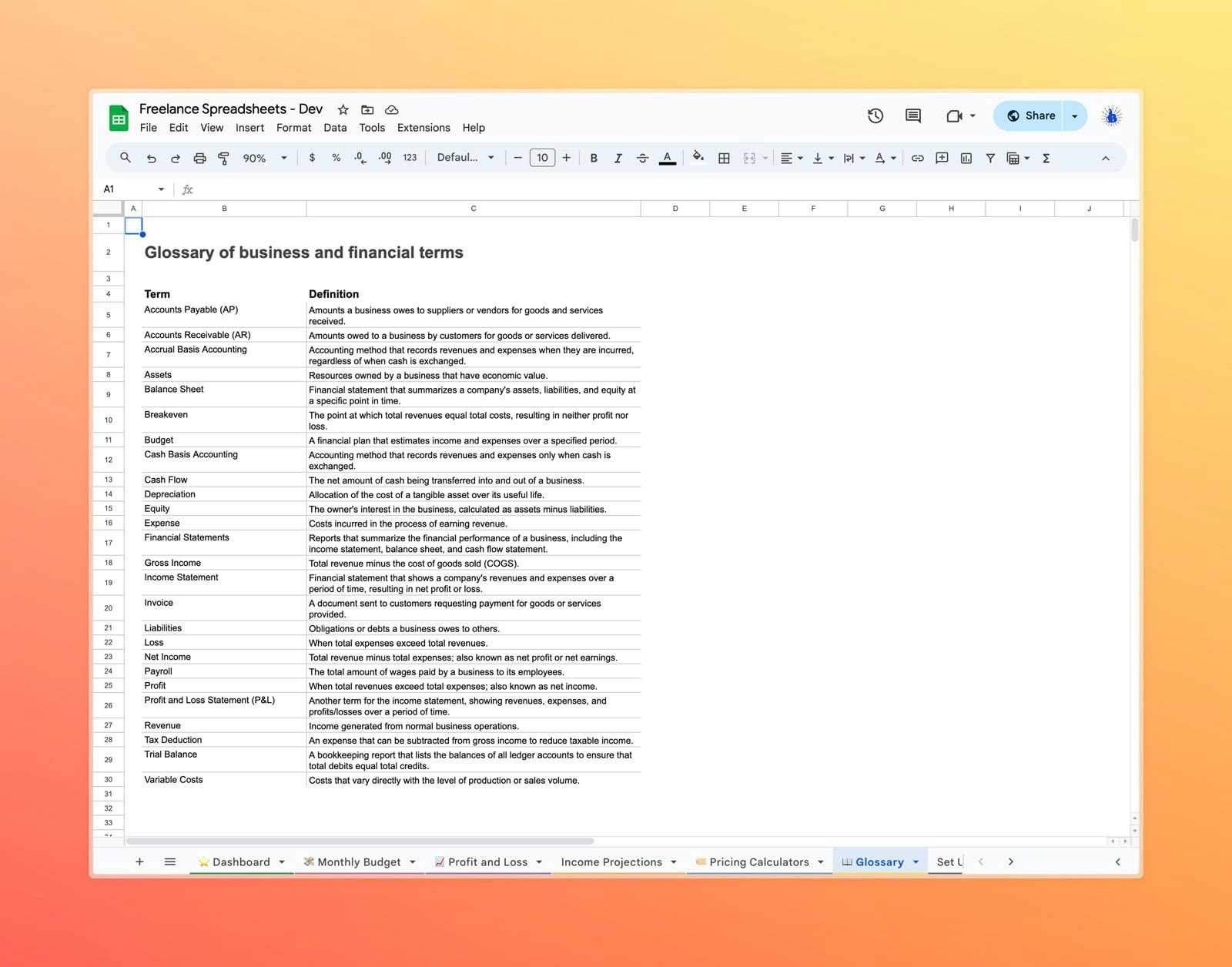 Freelance Spreadsheets - Wrangle your freelancing and run your business like a pro. media 7
