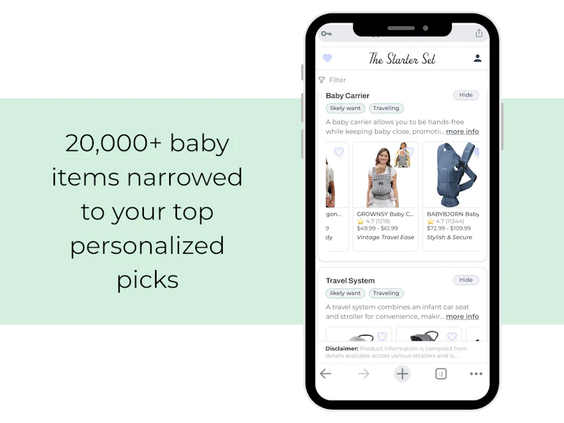 The Starter Set | AI Baby Registry Help screenshot 5