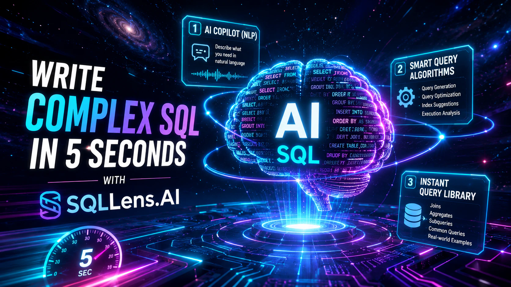 SQLLens.AI – Your AI Database Engineer  logo