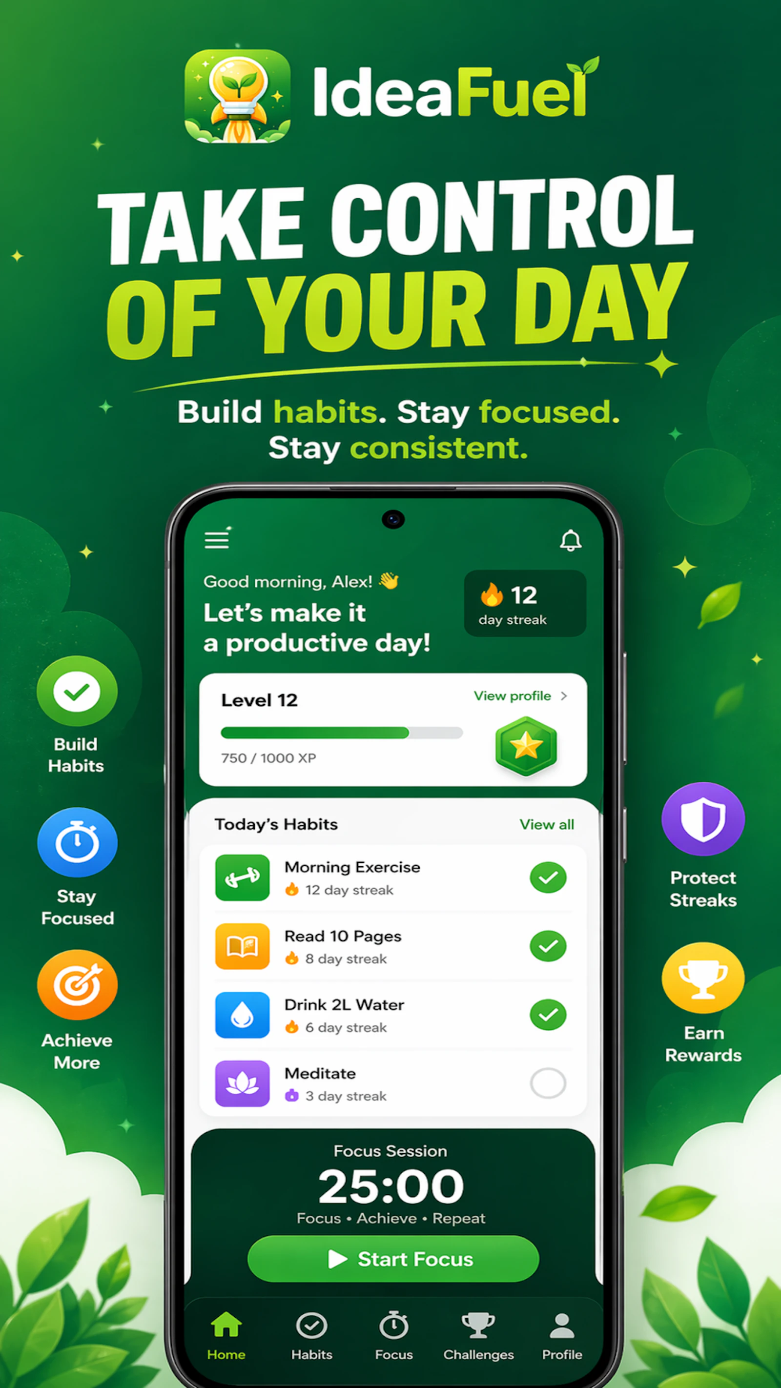 IdeaFuel: Habit & Focus Timer screenshot 2