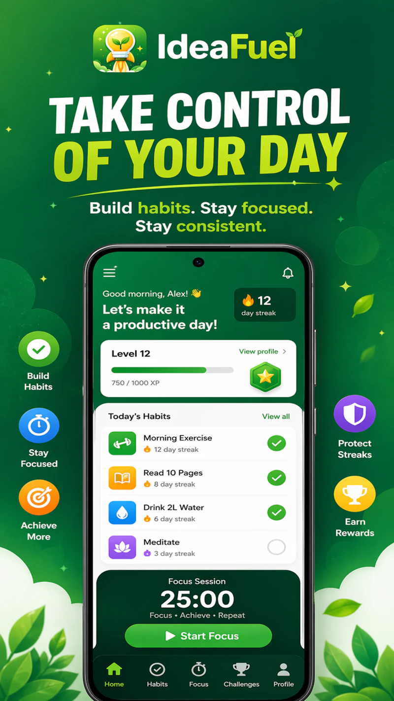 IdeaFuel: Habit & Focus Timer screenshot 2