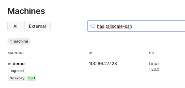 Tailscale SSH media 9