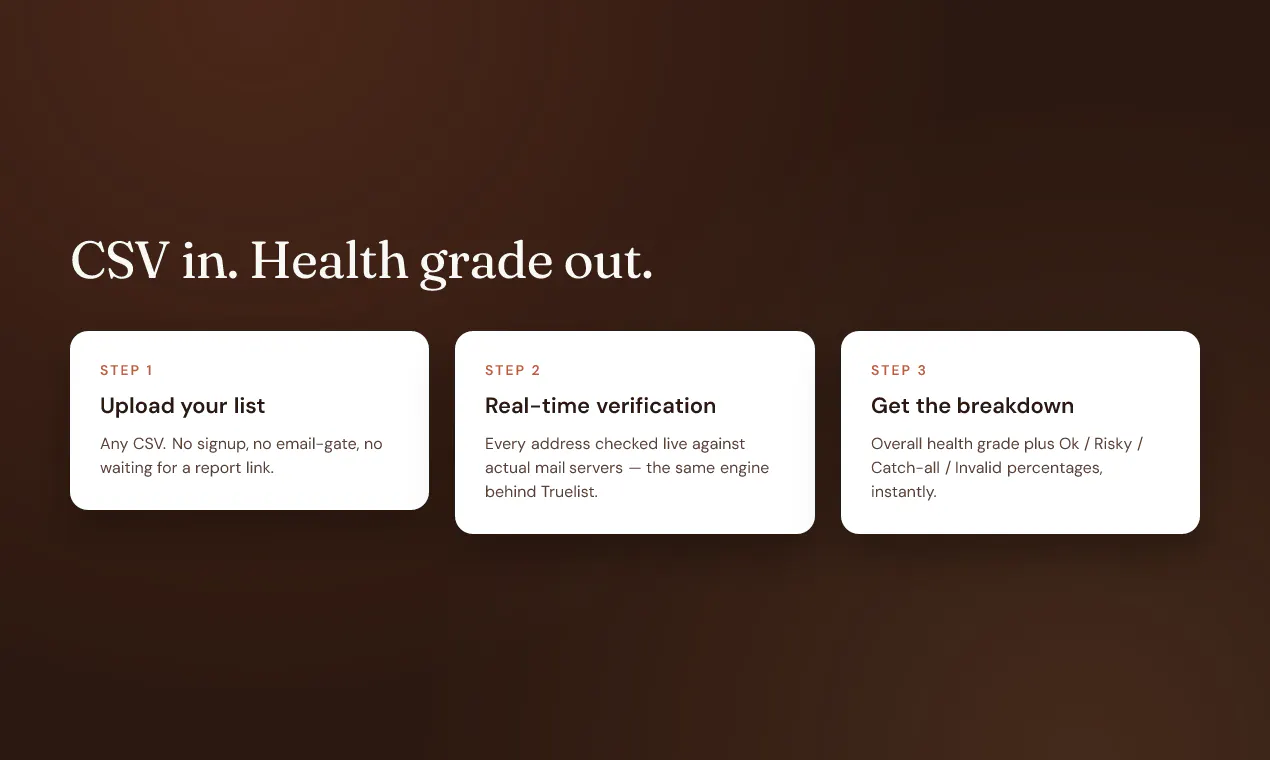 Email Health Check by Truelist screenshot 2