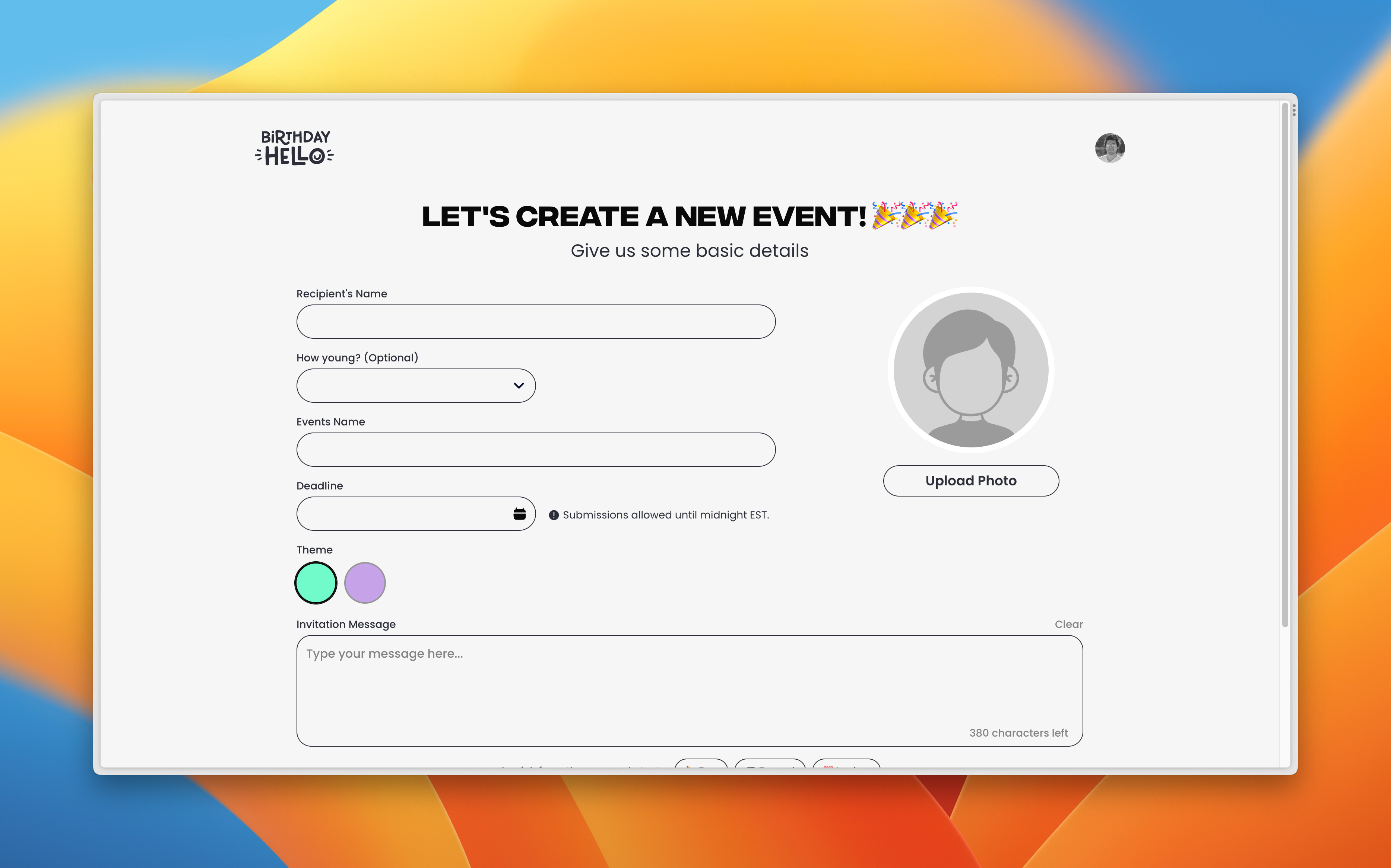 Mídia 6 de Hello Hello - Transforme aniversários em memórias inesquecíveis