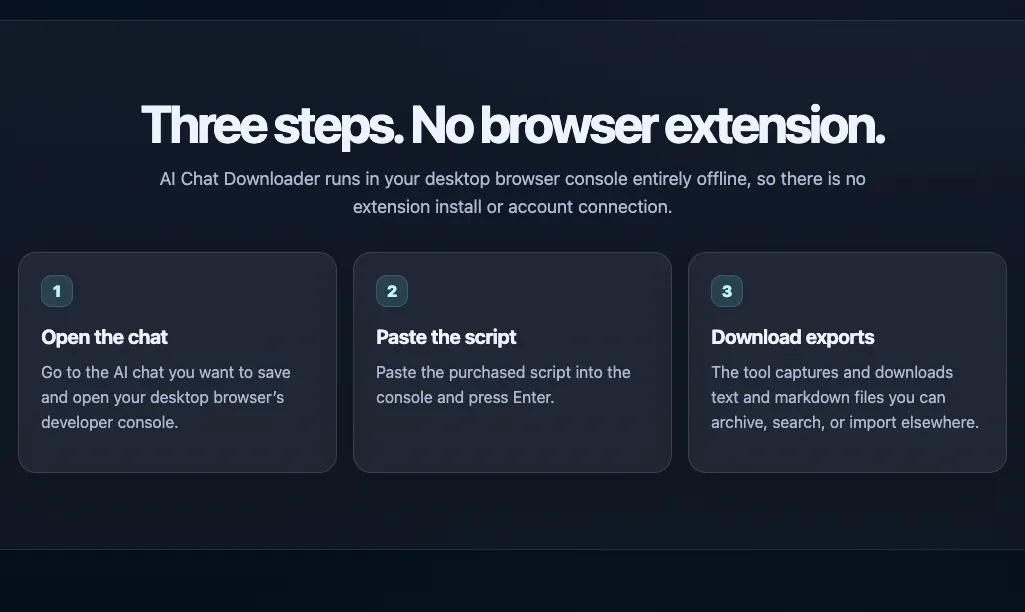 AI Chat Downloader gallery image