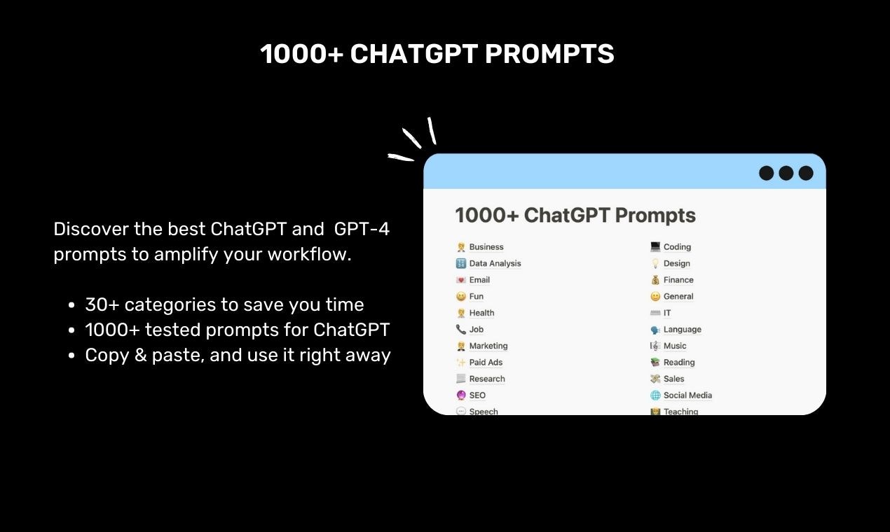 1000个chatgpt提示 - 您的及时公共图书馆媒体1