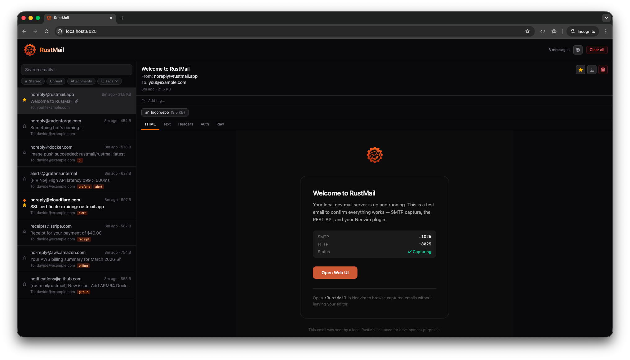 RustMail gallery image