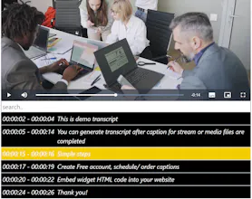 AI based live captioning system gallery image