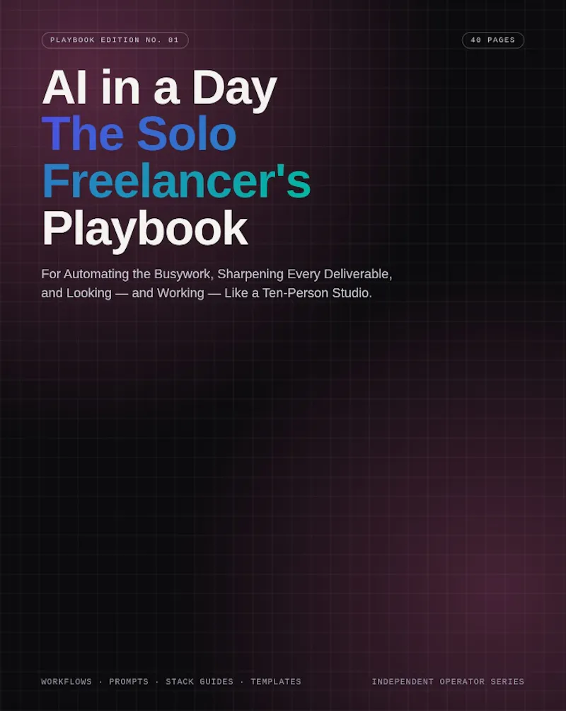 AI in a Day: Solo Freelancer's Playbook screenshot 5
