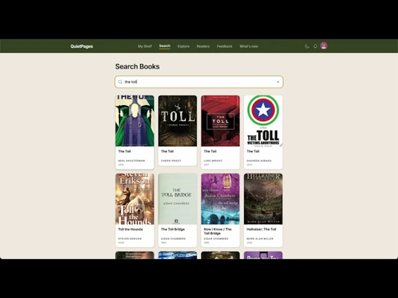 QuietPages screenshot 1 (video preview)