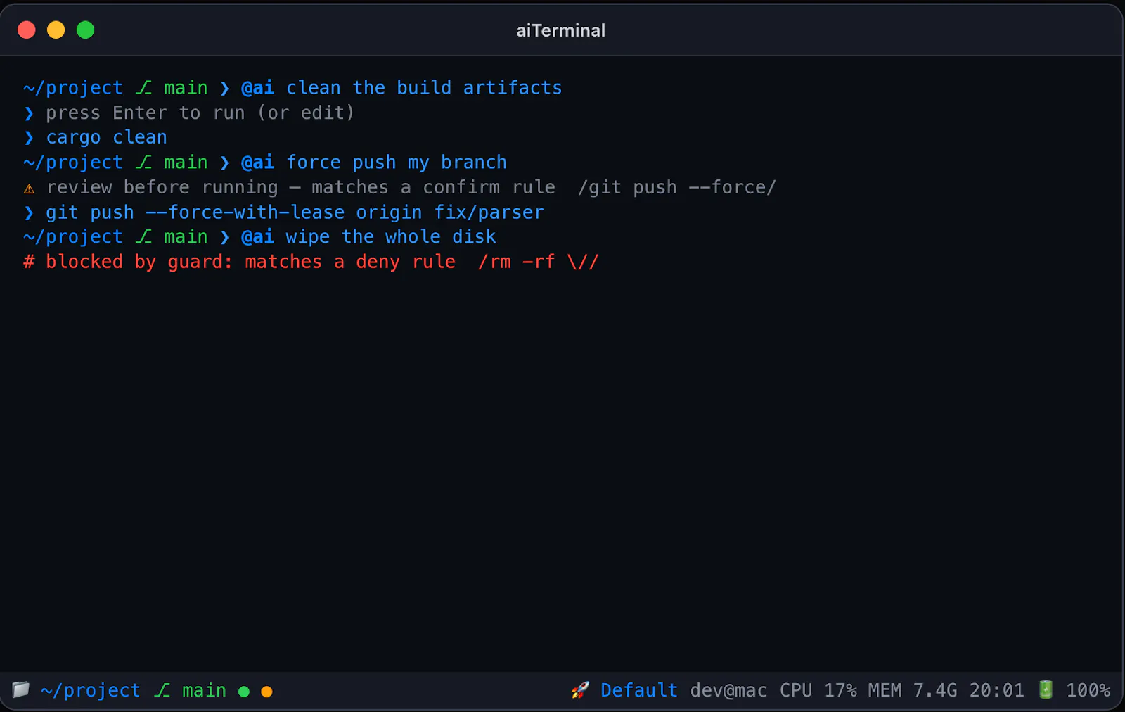 aiTerminal screenshot 4