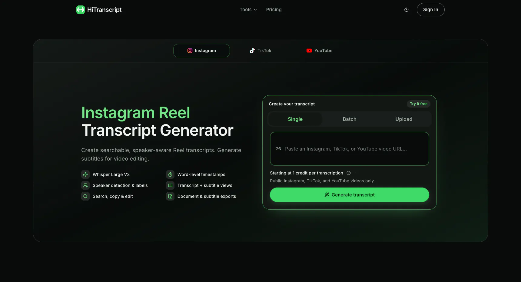 HiTranscript gallery image