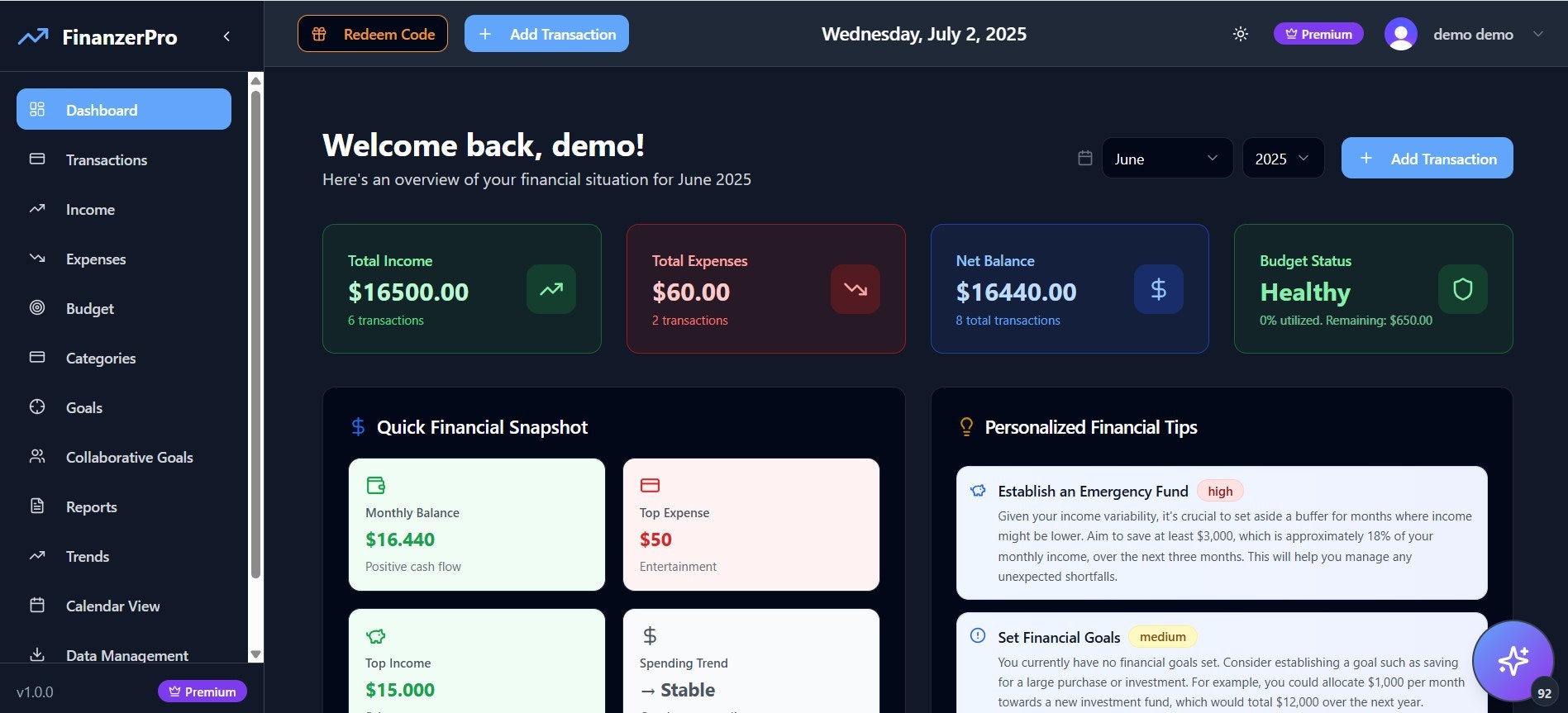 Finanza - Smart Personal Finance Management media 5