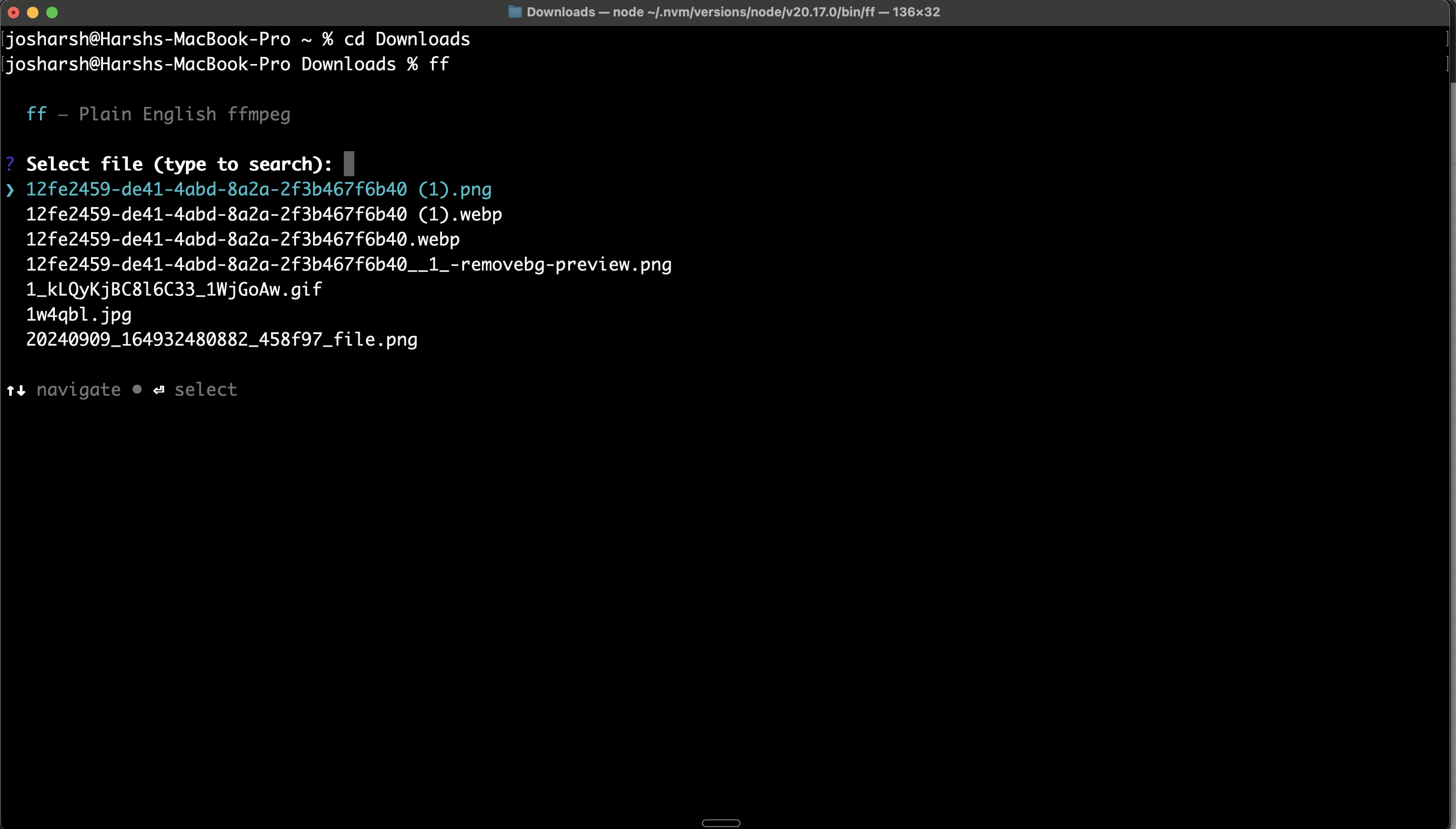 EZFF - Video editing in plain English - Screenshot 4 showing product features and functionality