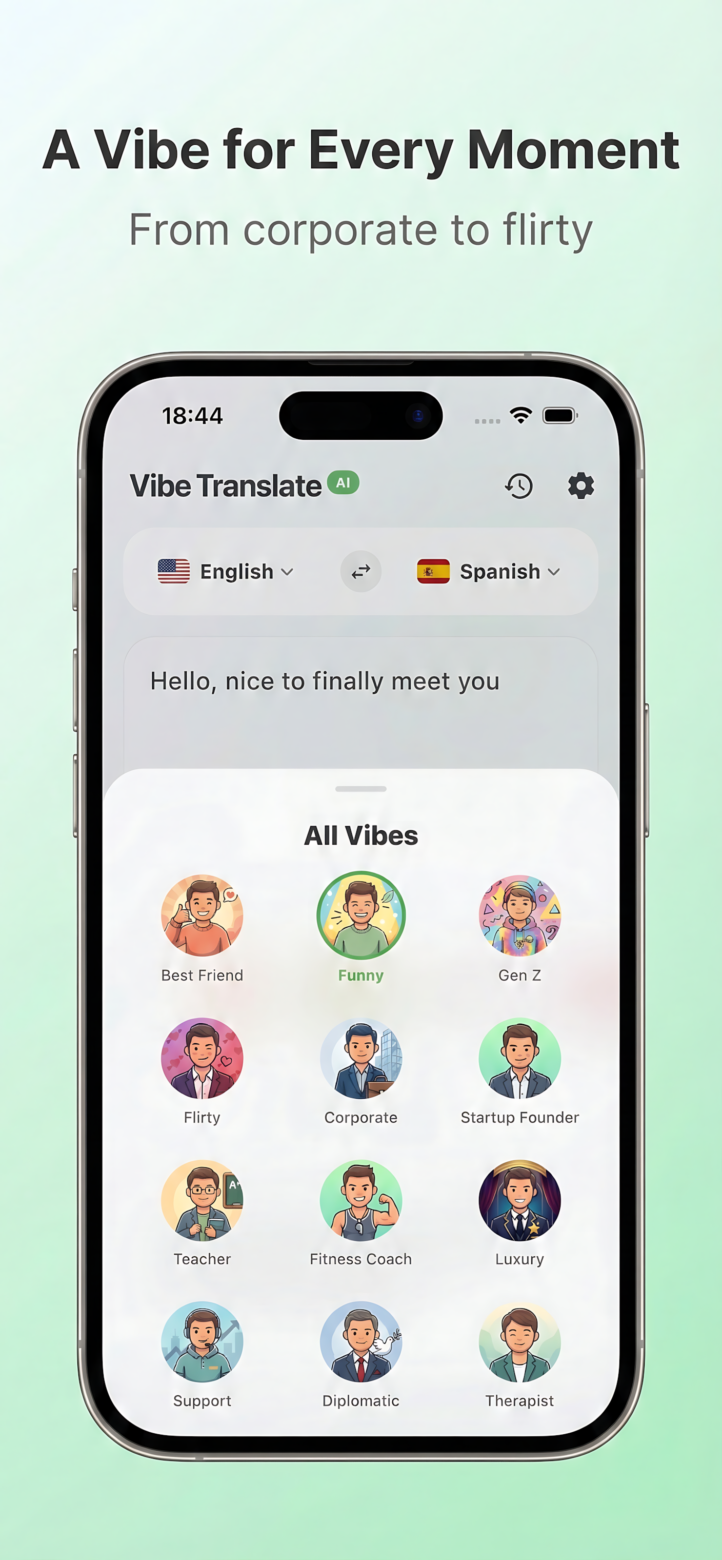 Vibe Translate AI - Translate & Rephrase - Screenshot 3 showing product features and functionality