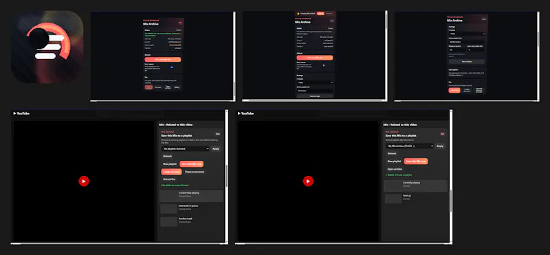 Mix Archive — YouTube mix to playlist screenshot 2