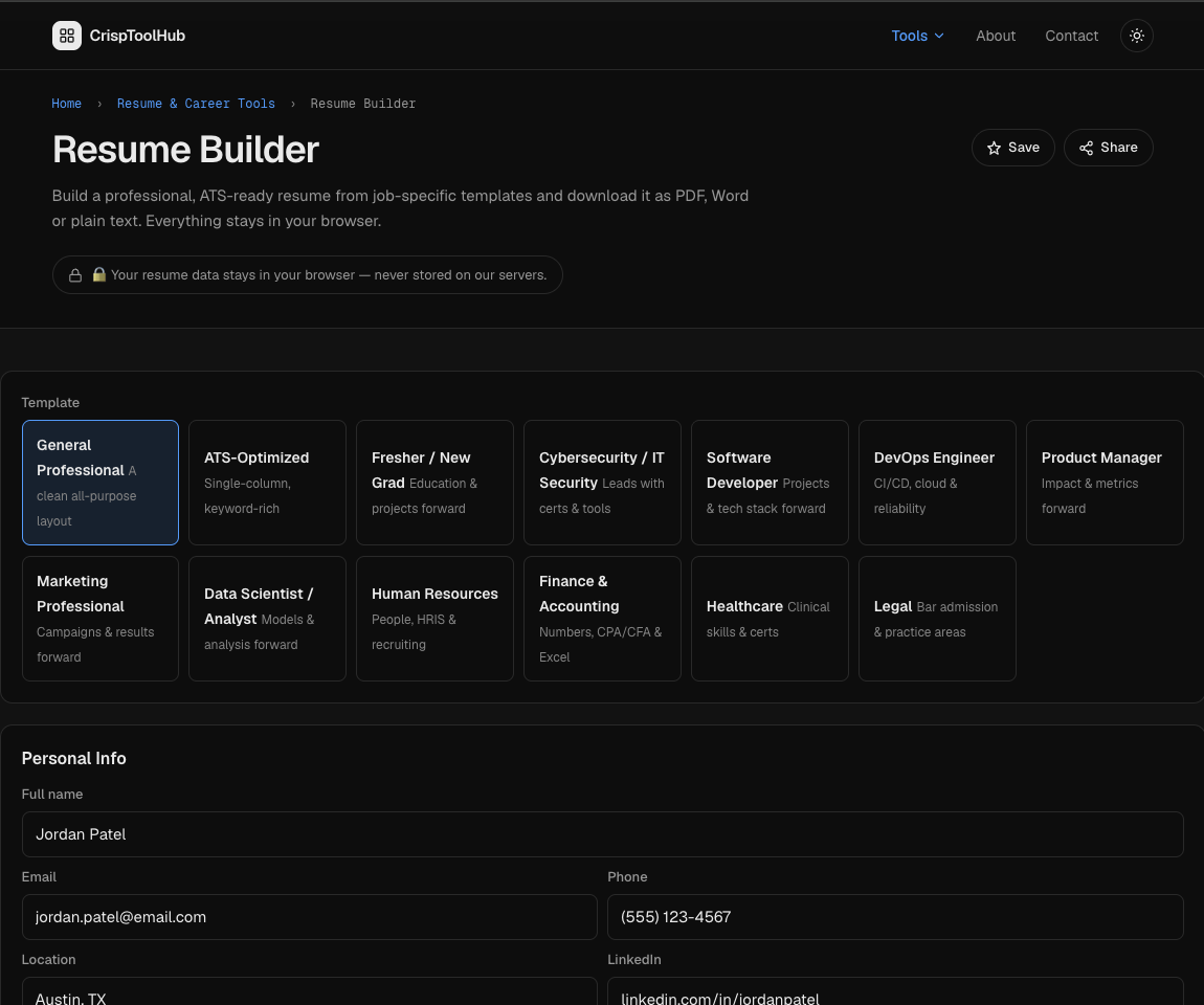 CrispToolHub gallery image
