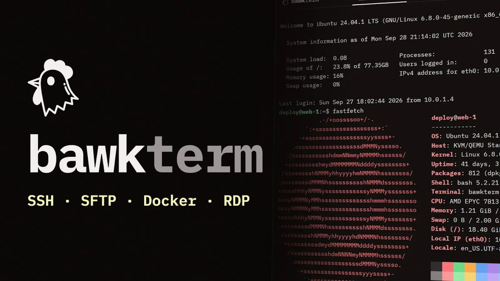 bawkterm screenshot 1 (video preview)