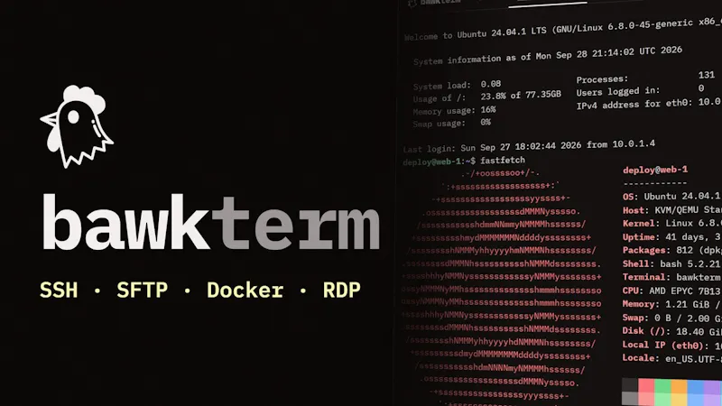 bawkterm screenshot 1 (video preview)