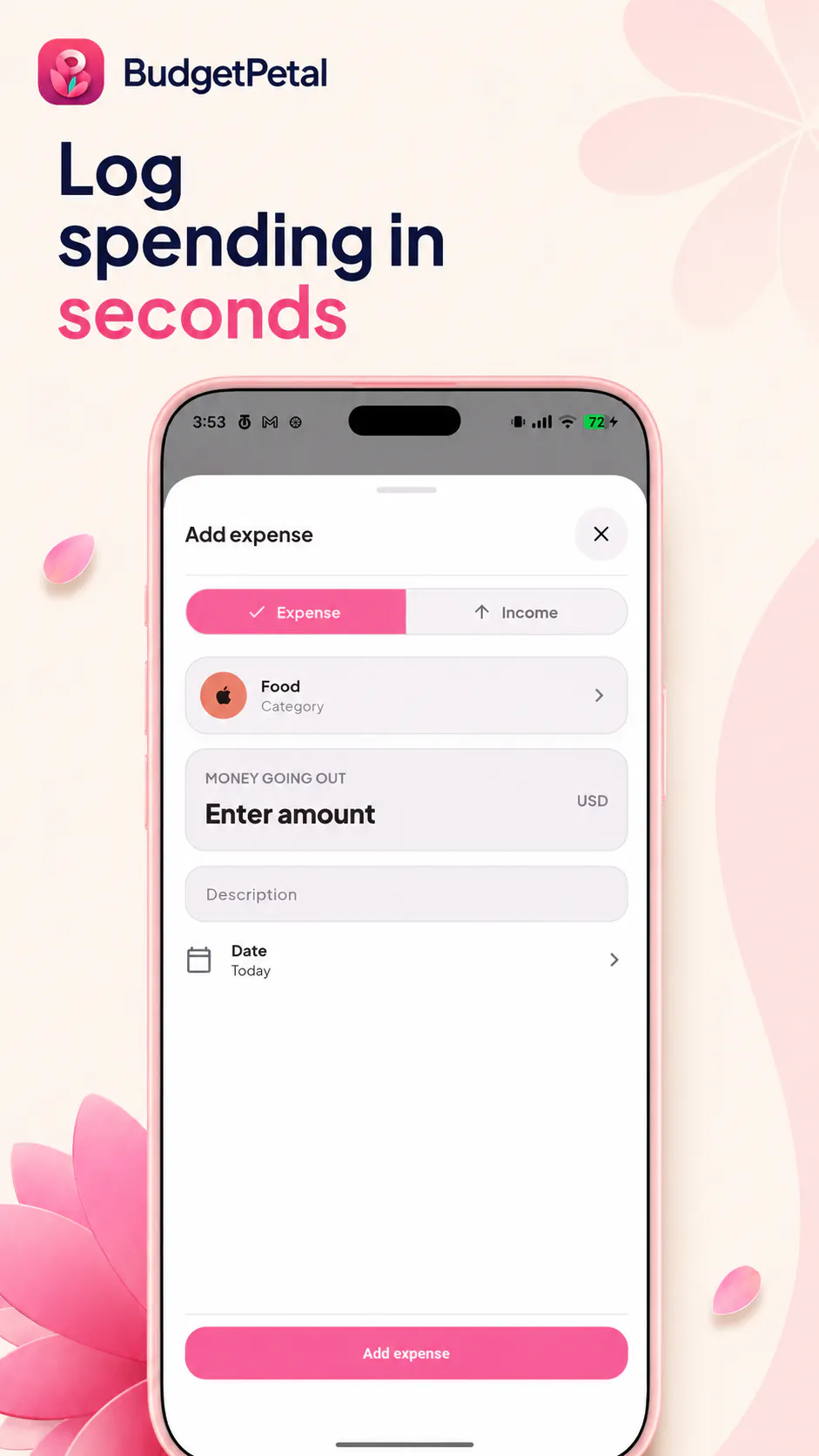 BudgetPetal Expense Tracker gallery image