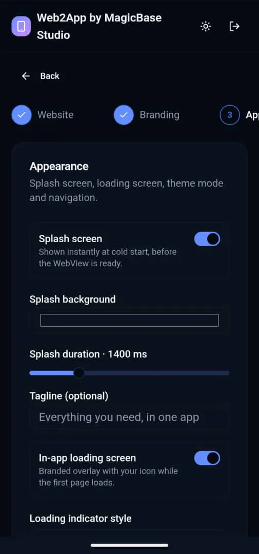 Web2App by MagicBase Studio gallery image