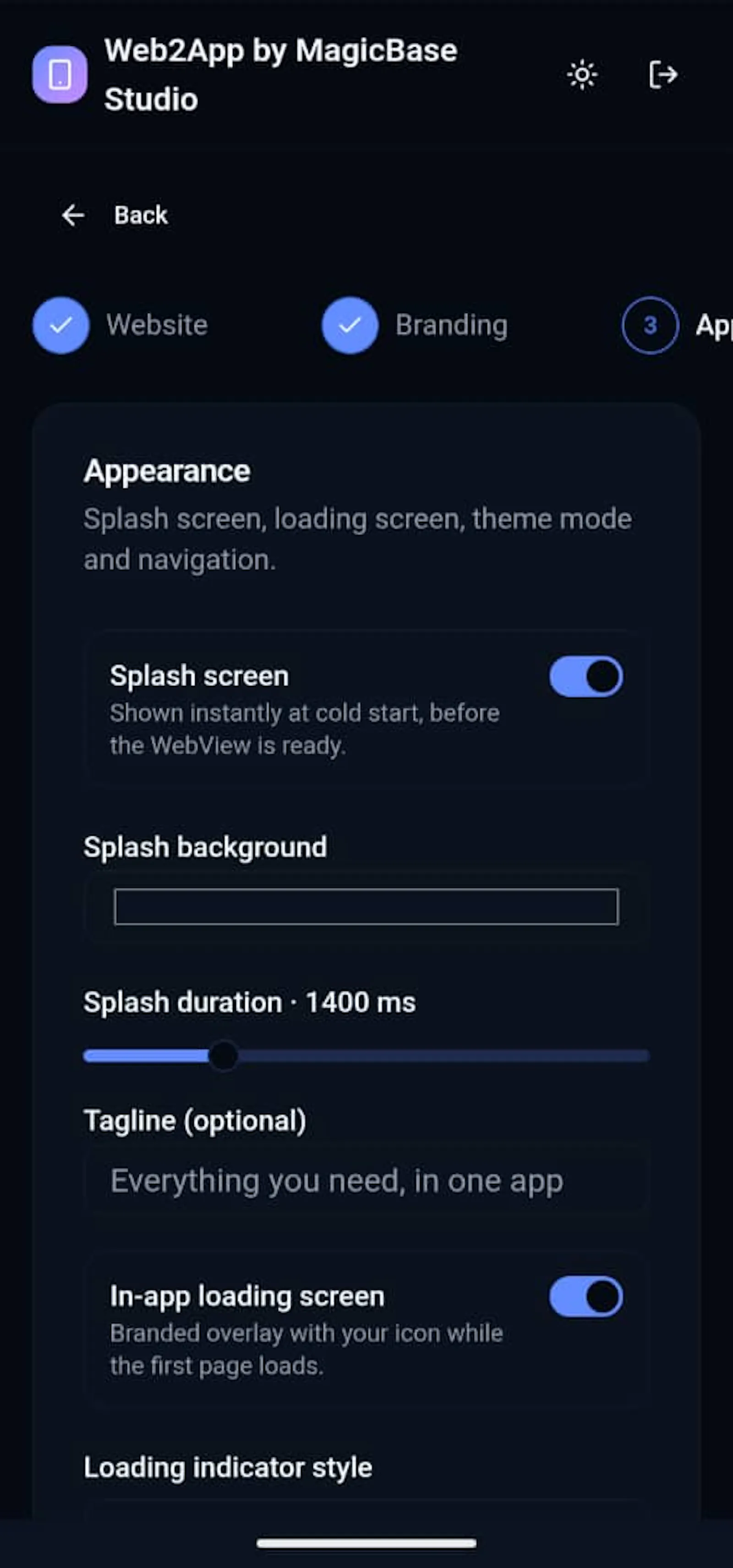 Web2App by MagicBase Studio screenshot 3
