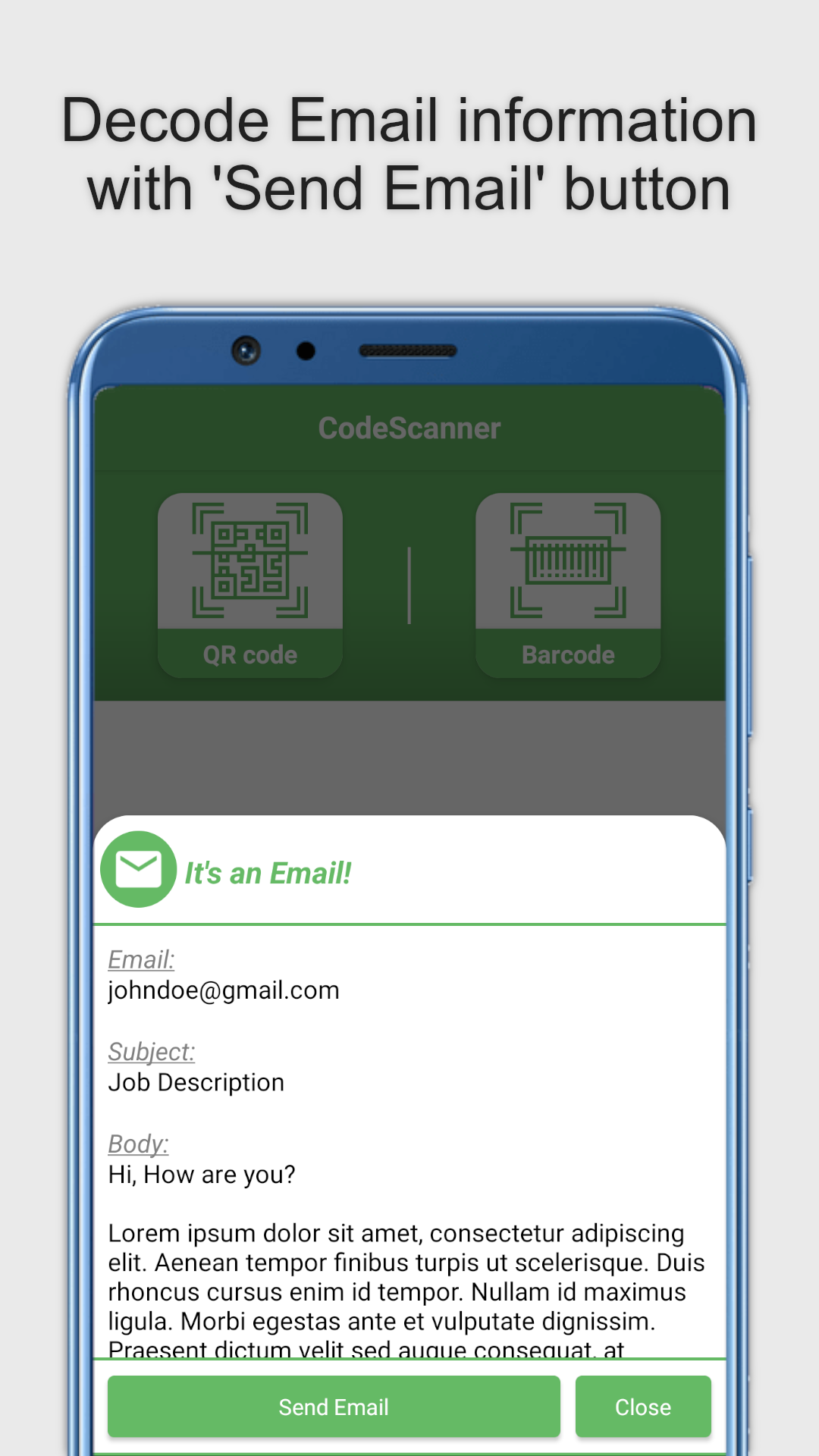 QR Code & Barcode Scanner Android App gallery image