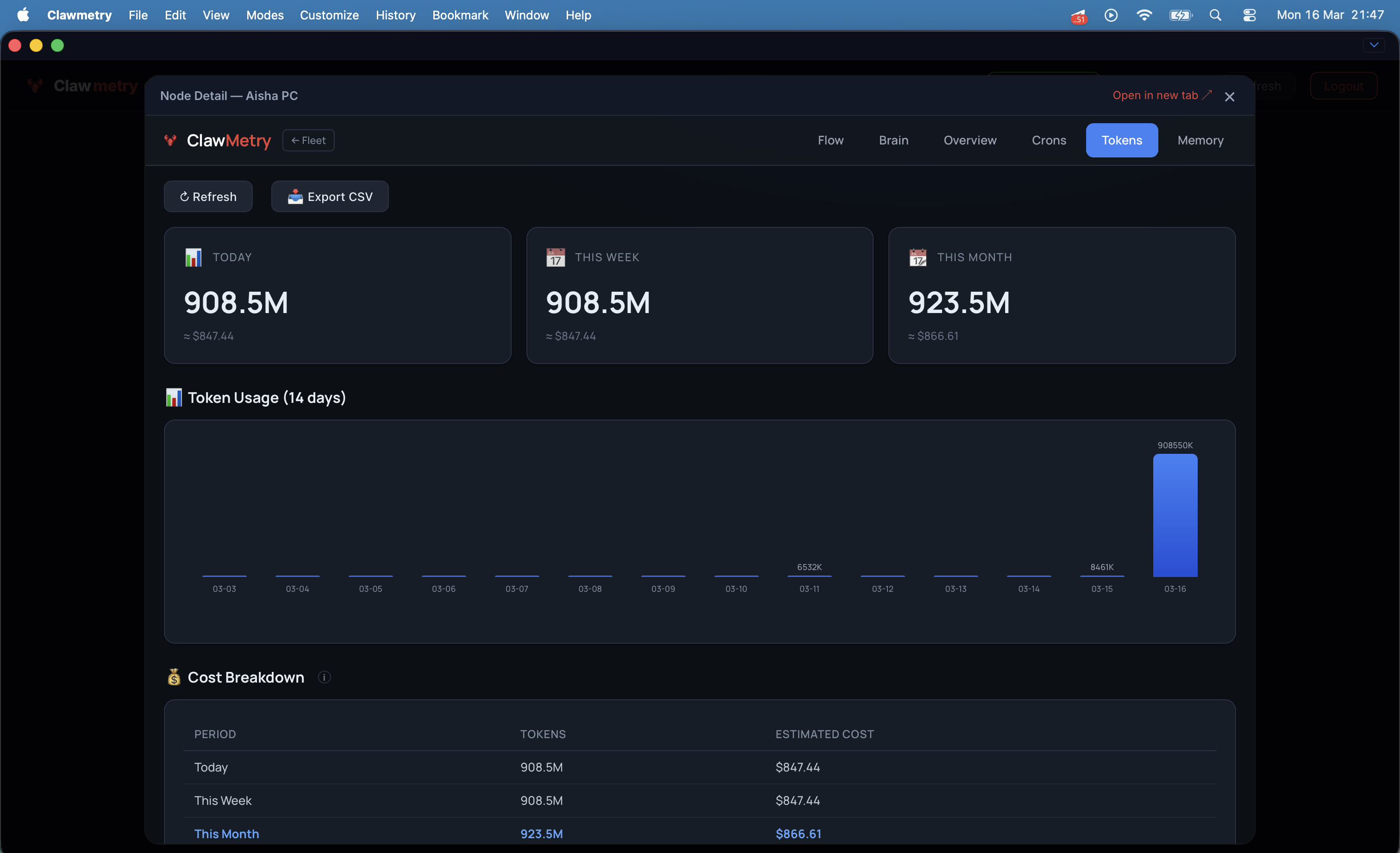 ClawMetry Cloud gallery image