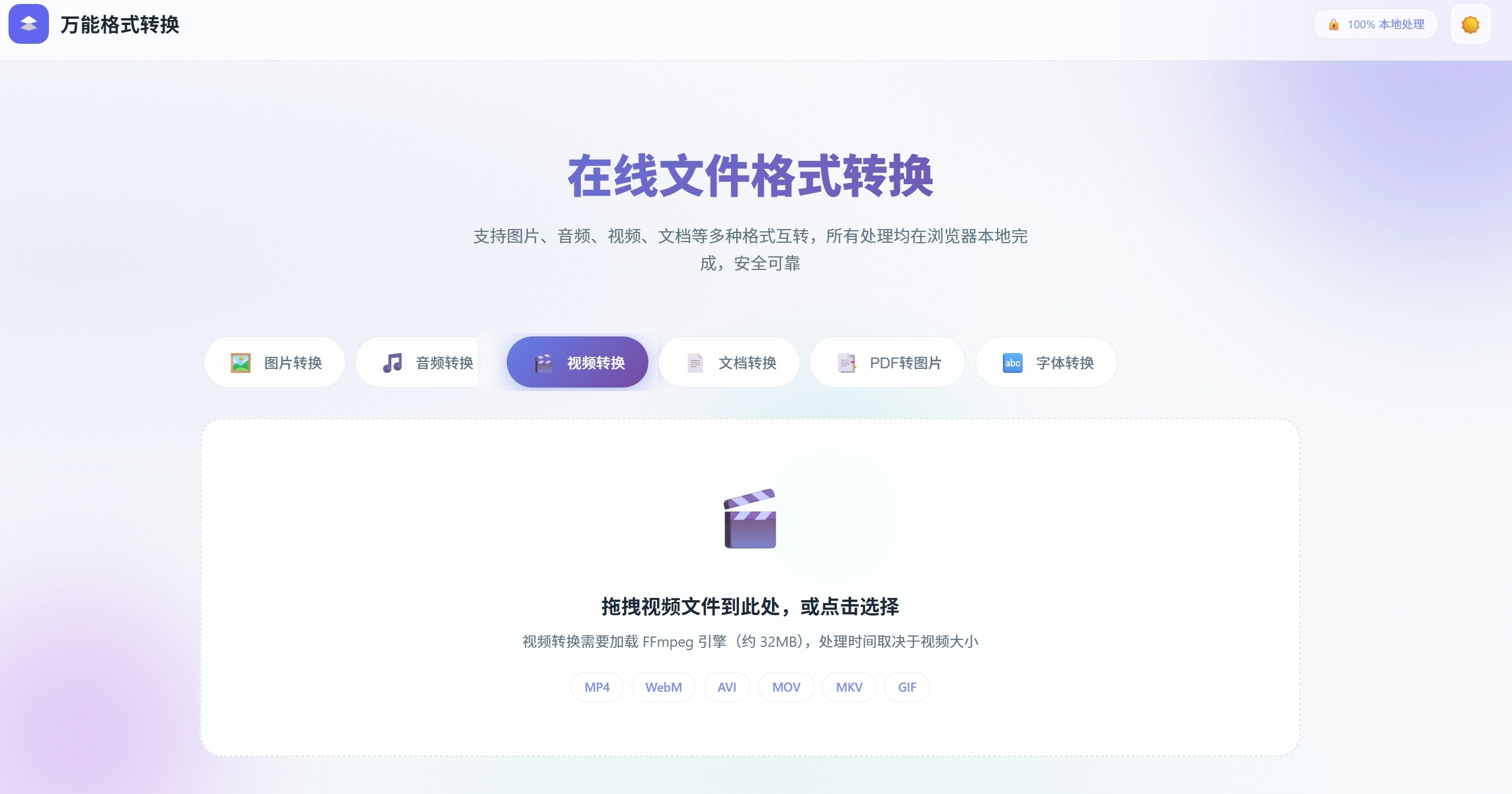 Universal format conversion gallery image