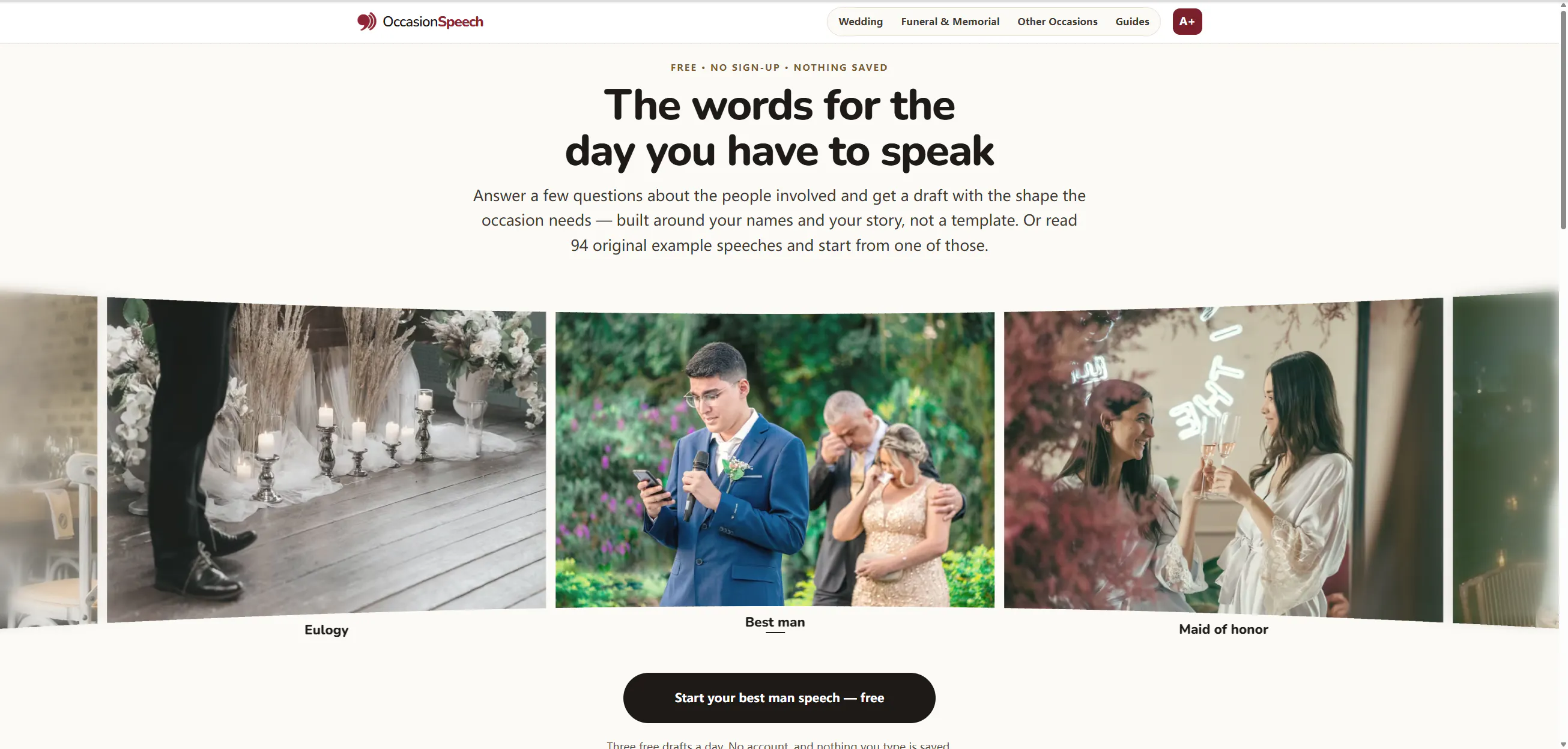 OccasionSpeech gallery image