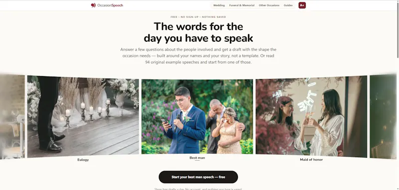OccasionSpeech screenshot 1