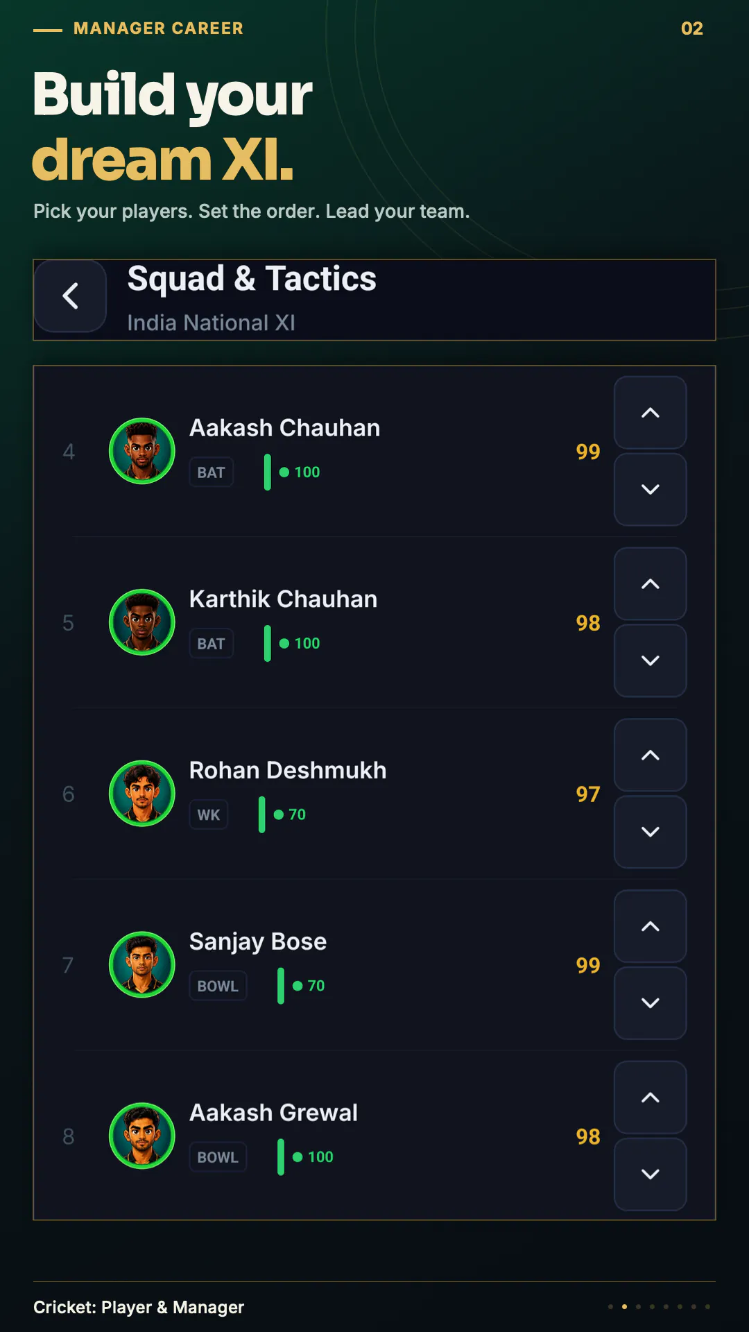 Cricket: Player and Manager gallery image